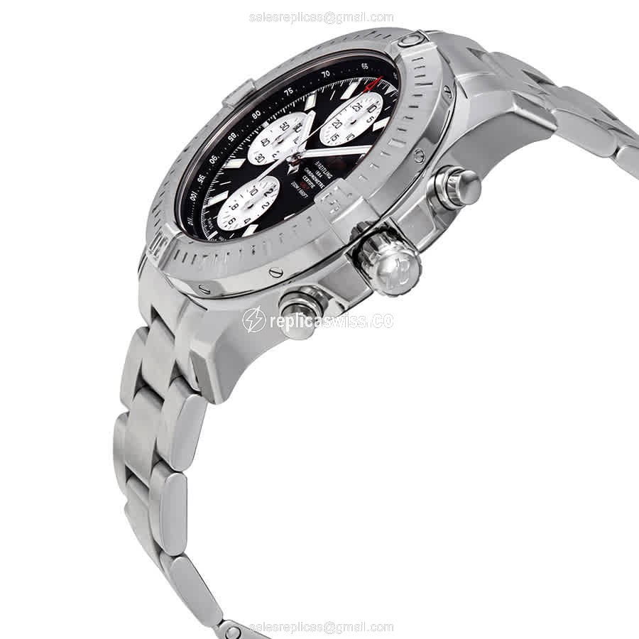 Breitling Challenger Series Automatic White Dial Silver Clasp Steel Band - View 2