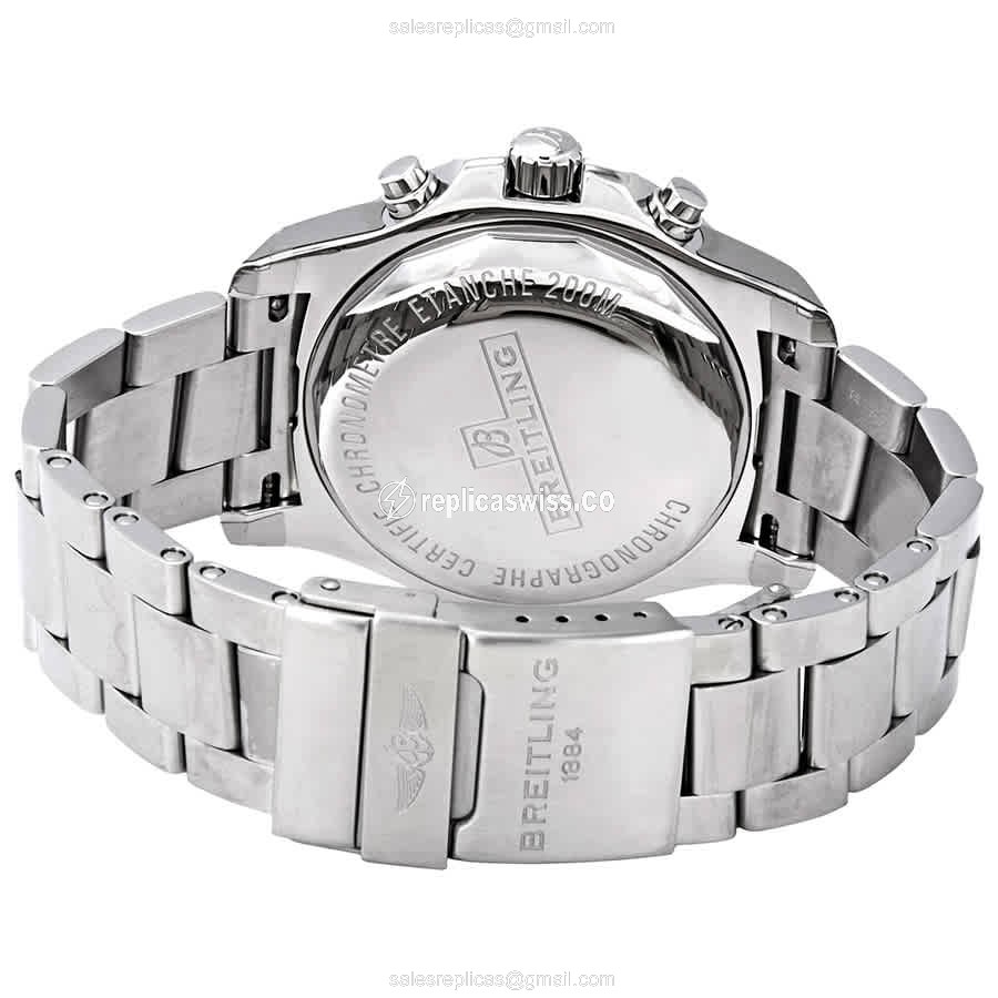 Breitling Challenger Series Automatic White Dial Silver Clasp Steel Band - View 3