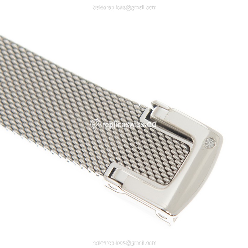 Piaget Limelight Replica - Quartz - 18kt White Gold - Diamond - Silver Dial - View 4