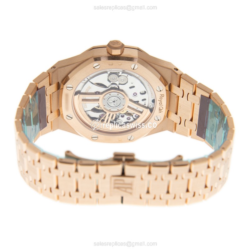 Royal Oak Replica - Audemars Piguet 15500OR.OO.1220OR.01 - Automatic - 18kt Gold - Black Dial - View 4
