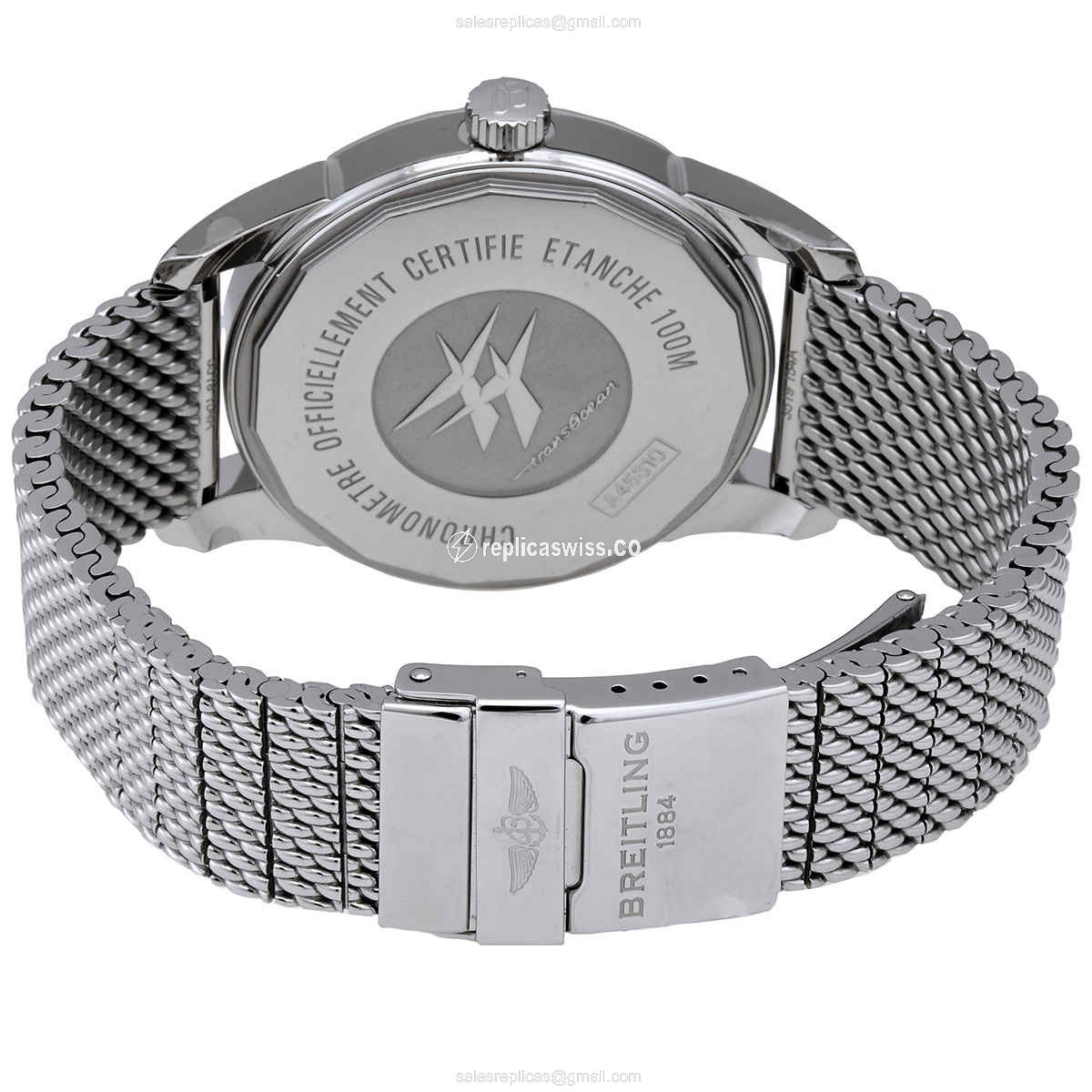 Breitling A45310121G1A1 Replica - Automatic - Stainless Steel - Silver Dial - Silver Strap - View 3