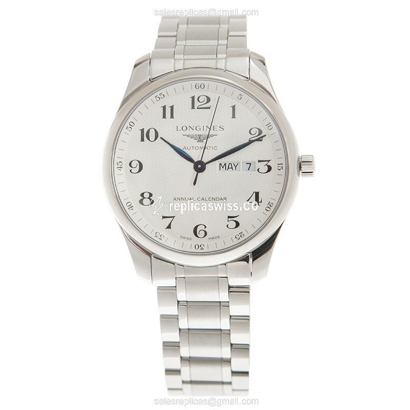 Longines L2.920.4.78.6 Replica - Automatic - Silver Case, Dial - Steel Strap - View 2