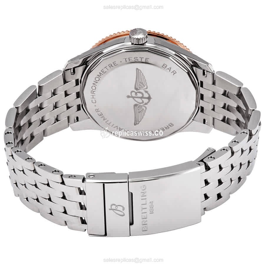 Breitling U17326211M1A1 NAVITIMER 1 Replica - Automatic - Steel Case - Gray Dial - Silver Band - View 3