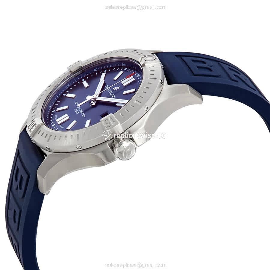 Breitling Challenger Series Replica Watch - Auto Blue Dial - View 2