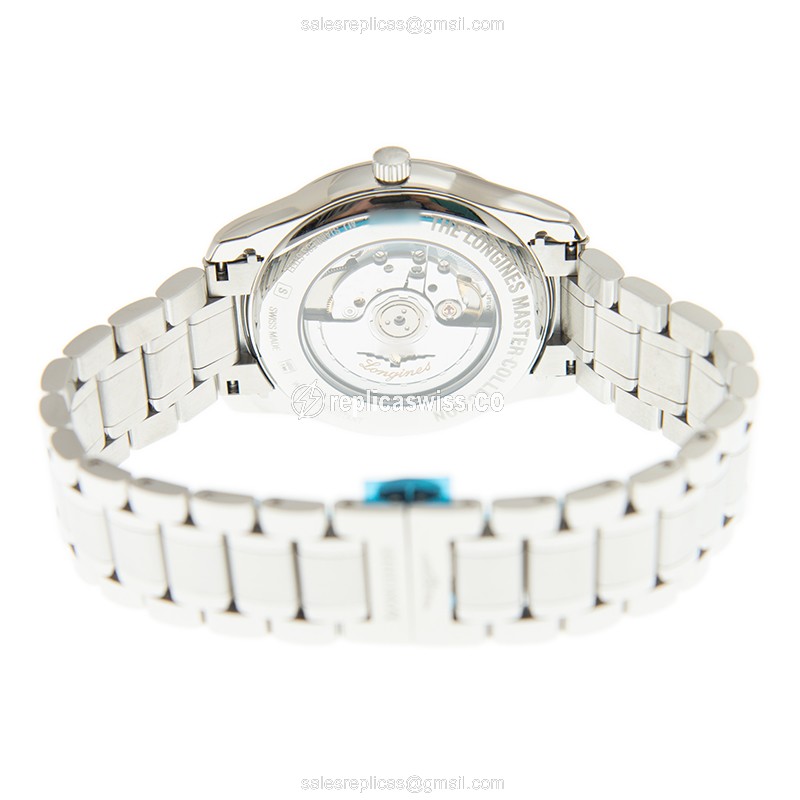 Longines L2.919.4.78.6 Replica - Automatic - Stainless Steel - White Dial - Silver Steel - View 4