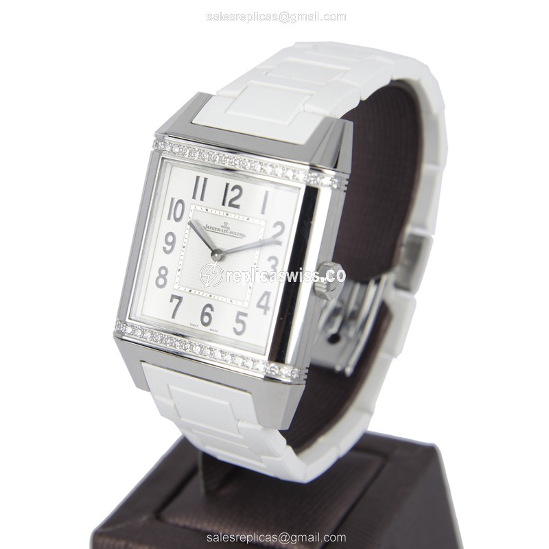 Jaeger-LeCoultre Reverso Replica - Automatic - Steel - Silver Dial - View 3