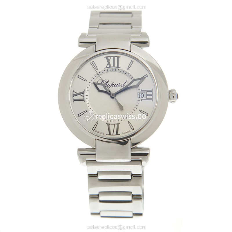 Chopard Imperiale Quartz - Steel Case - Silver Dial - Silver Strap - View 2