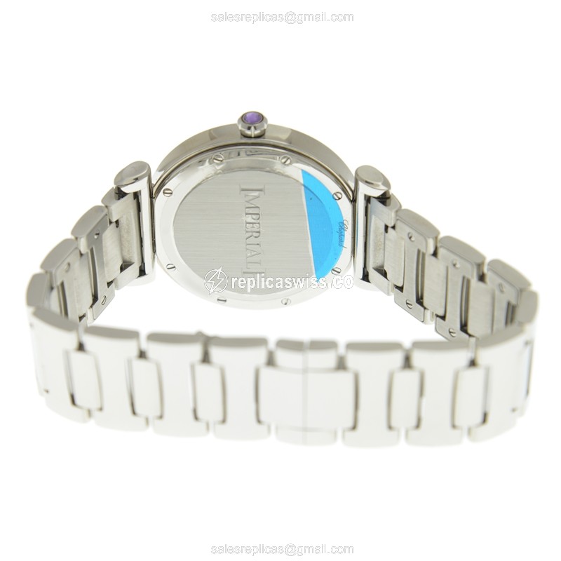 Chopard Imperiale Quartz - Steel Case - Silver Dial - Silver Strap - View 4