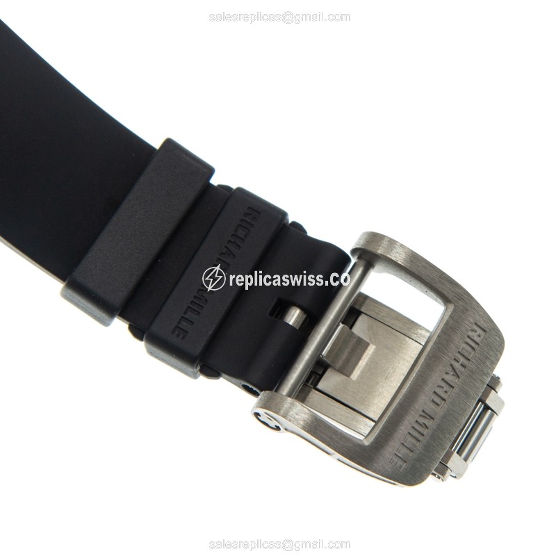Richard Mille RM07-01 Lady Auto Ceramic - Black Dial, Black Rubber Strap - View 4