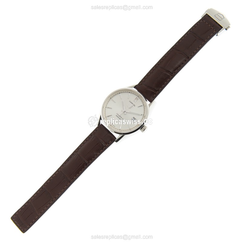 Tag Heuer Carrera Replica - Automatic - Steel - White Dial - View 2