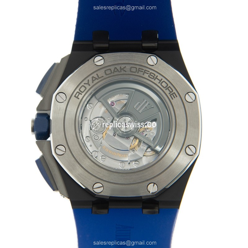Audemars Piguet Royal Oak Offshore - Automatic - Ceramic Blue Dial - Rubber Blue Strap - View 3