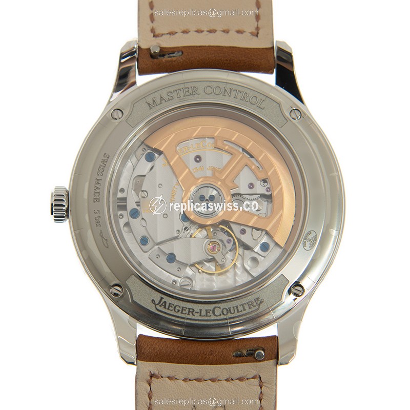 Jaeger-Lecoultre Q4148420 Master Ultra Thin - Auto - Silver Dial - Leather Brown Strap - View 3