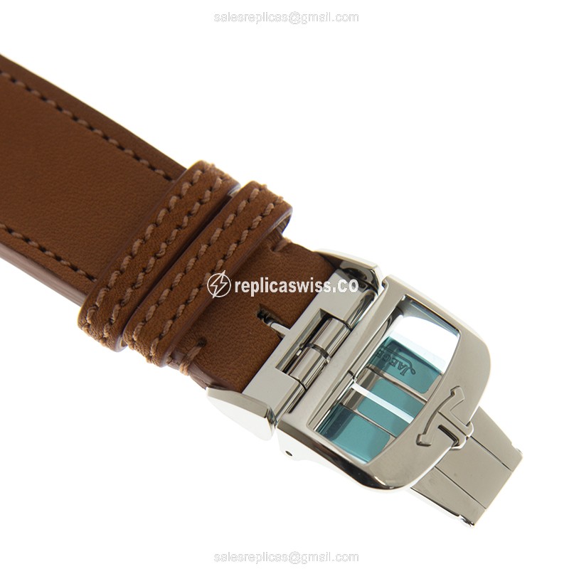 Jaeger-Lecoultre Q4148420 Master Ultra Thin - Auto - Silver Dial - Leather Brown Strap - View 4