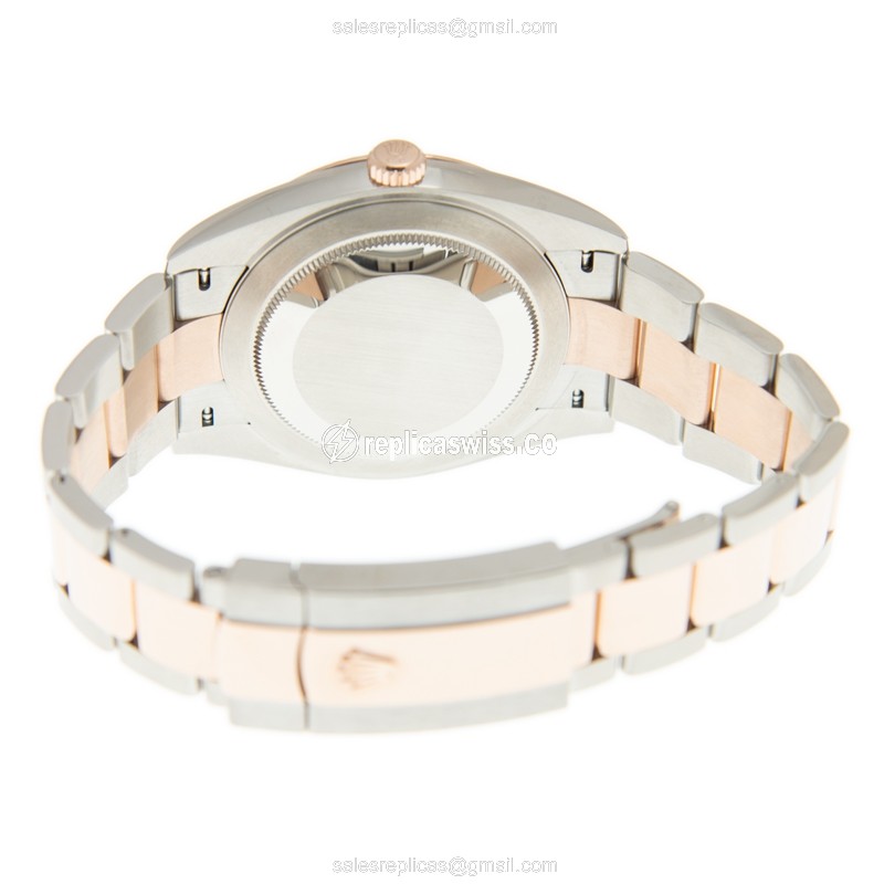 Rolex Datejust Replica - Automatic - 18kt Rose Gold & Steel - Pink Dial - View 4