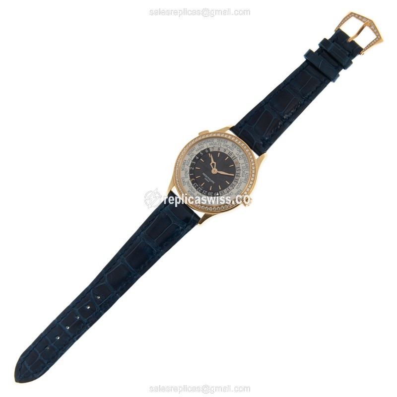 Patek Philippe 7130R-012 Complications - Automatic - Rose Gold - Diamond - Blue Dial - View 2