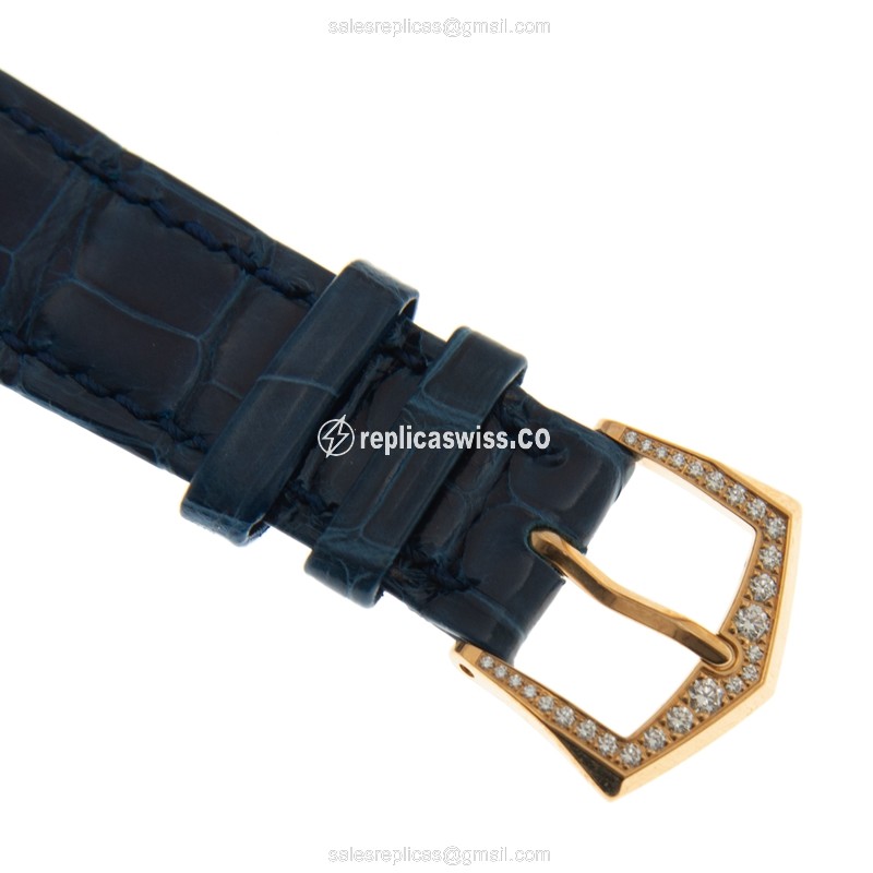 Patek Philippe 7130R-012 Complications - Automatic - Rose Gold - Diamond - Blue Dial - View 4