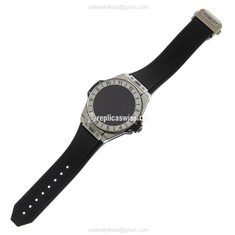 Hublot BIG BANG Replica - Intelligent - Titanium Case - Black Dial - Rubber Strap - View 2
