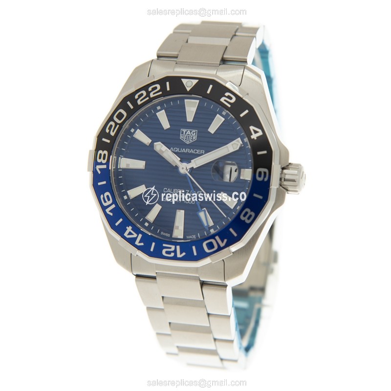 Tag Heuer AQUARACER Replica - Automatic - Blue Dial - Steel Case & Band - View 3