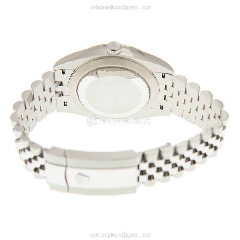 Rolex Datejust Replica - Automatic - White Gold & Steel - Gray Dial - View 4