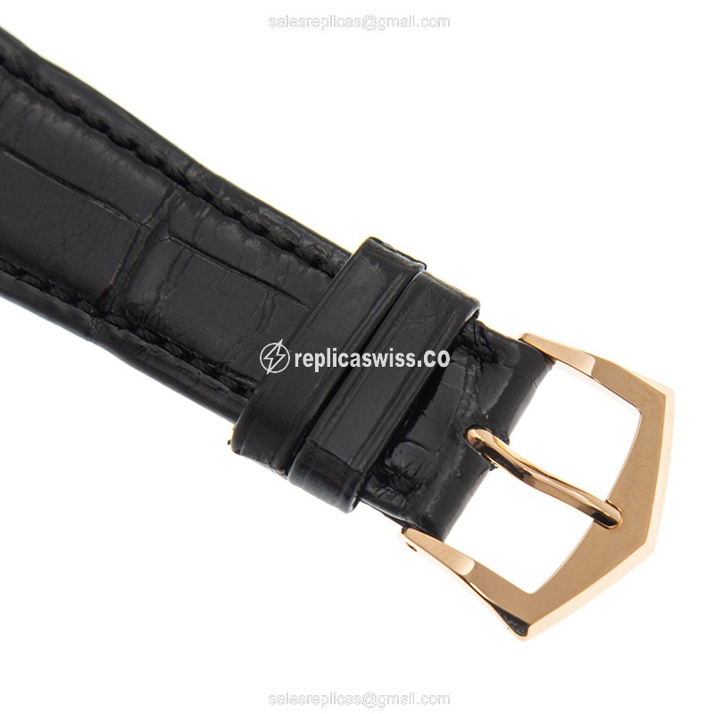 Patek Philippe 5905R-001 Complications - Auto - 18kt Rose Gold - Brown Dial - Black Alligator Buckle - View 4