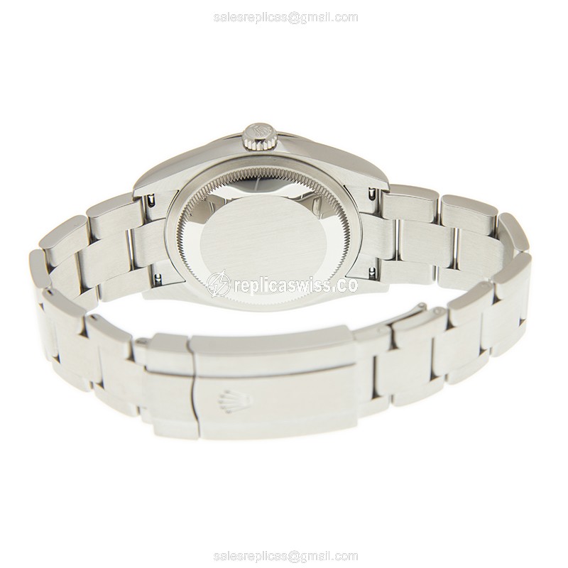 Rolex 126000-0005 Replica - Automatic - Steel Case, Green Dial, Silver Clasp & Steel Strap - View 4