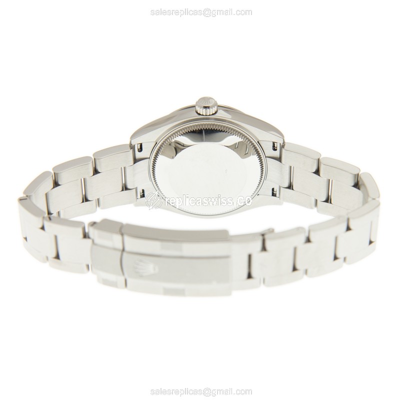 Rolex 277200-0004 OYSTER PERPETUAL Automatic - Pink Dial - Steel Case - Silver Strap - View 4