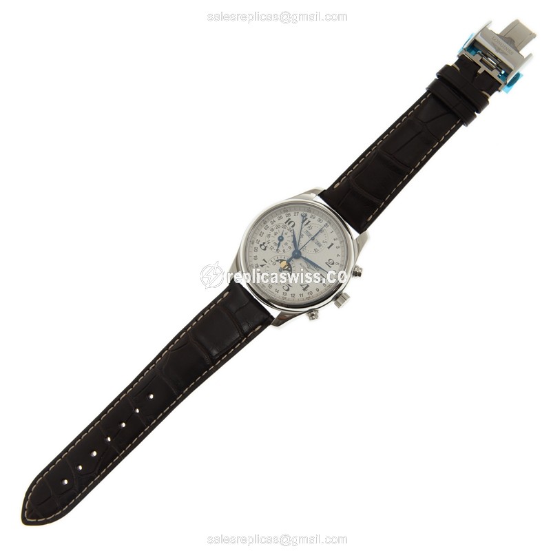 Rolex Submariner Replica | Automatic | Silver | Brown Alligator - View 2