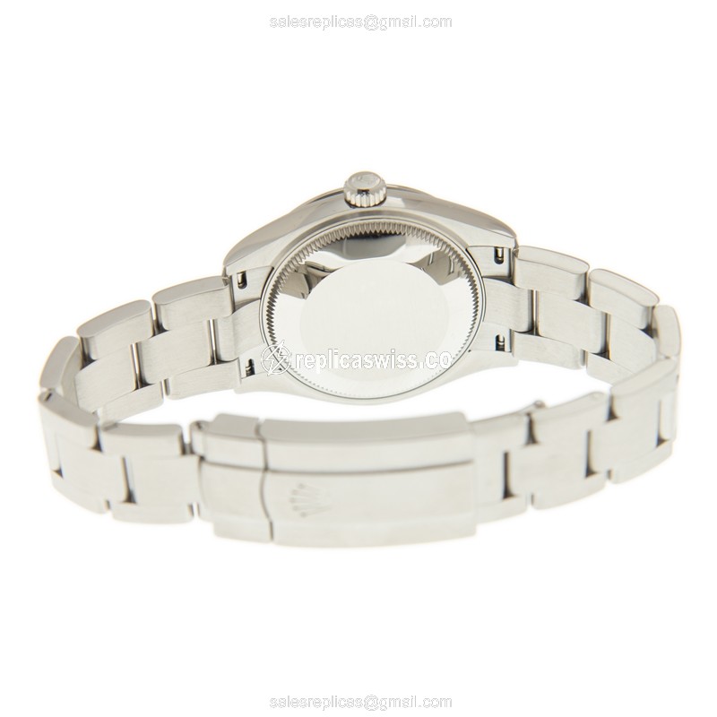 Rolex OYSTER PERPETUAL Replica - Automatic - Silver Case - Steel Band - View 4