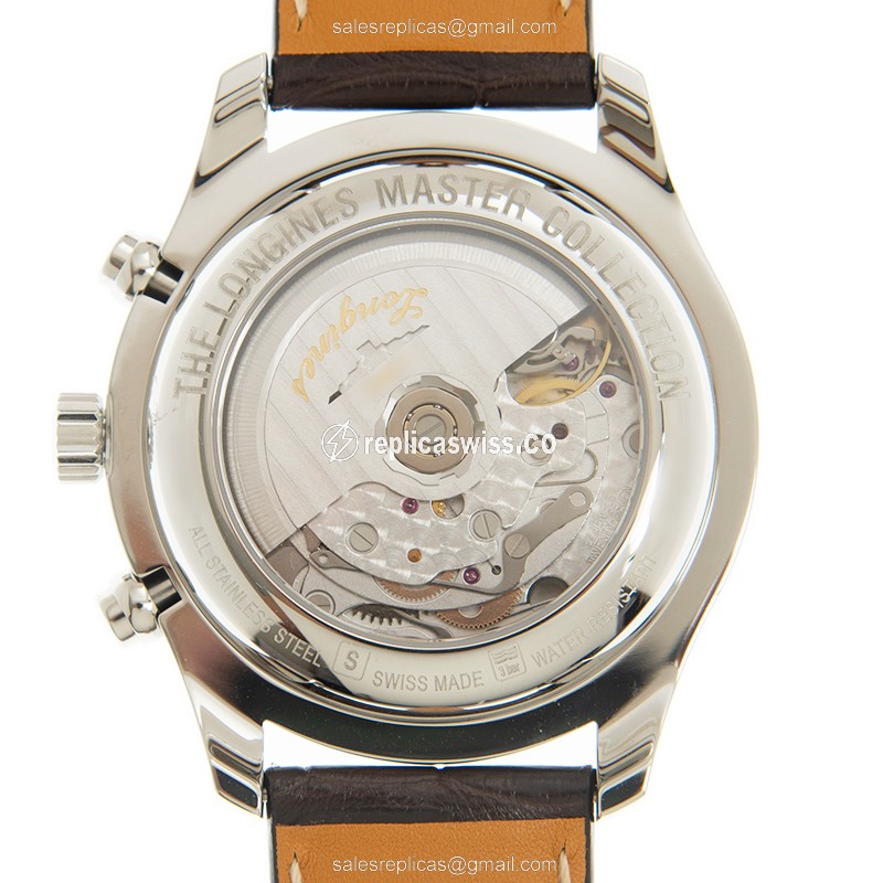 Rolex Submariner Replica | Automatic | Silver | Brown Alligator - View 3
