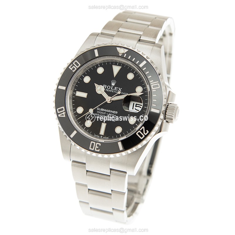Rolex Submariner 126610LN Replica - Automatic - Stainless Steel - Black Dial, Silver Band - View 3