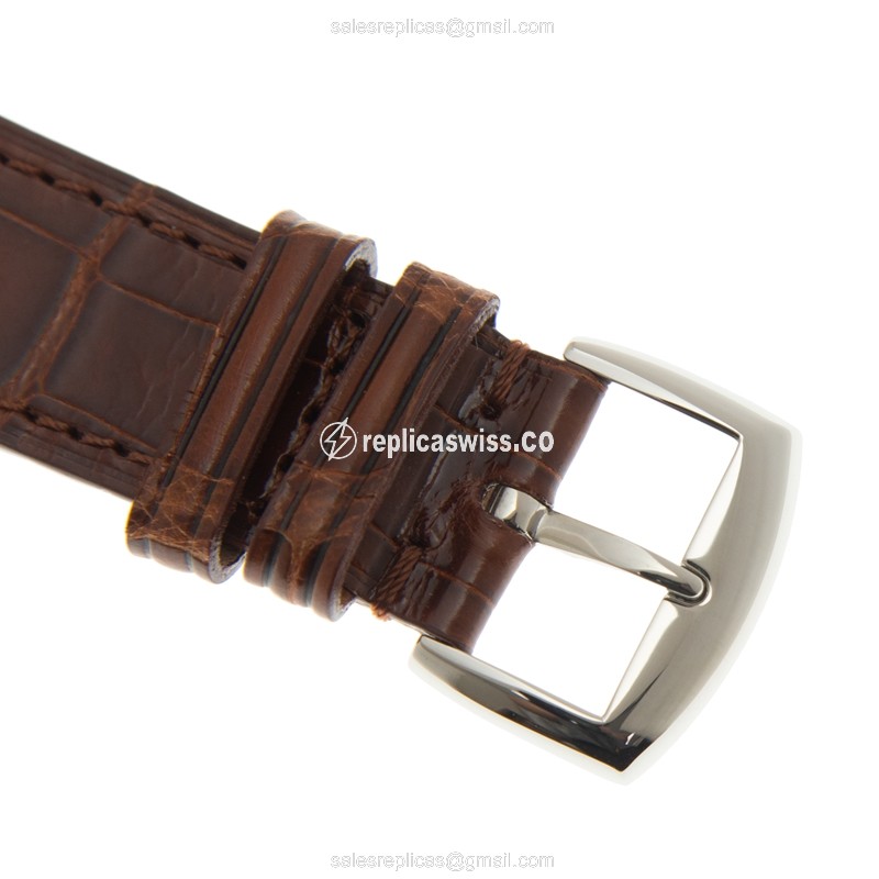 Franck Muller 952QZ COL DRM MOP Long Island - Quartz - White Dial - Alligator Brown - Buckle Clasp - View 4