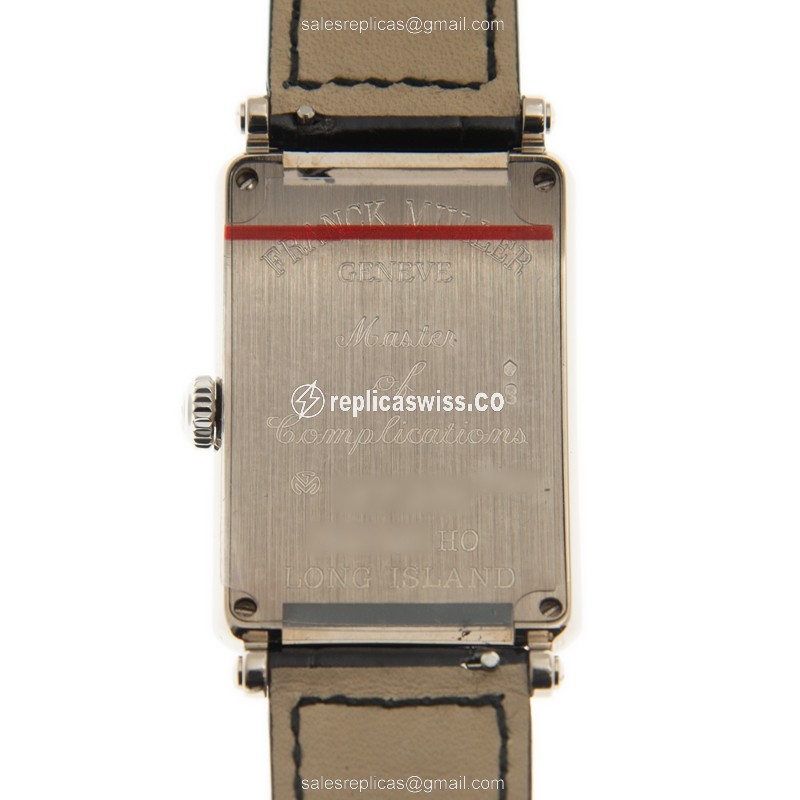 Franck Muller 952 QZ HO Replica - Quartz - 18kt White Gold - Silver Dial - Buckle Clasp - View 3