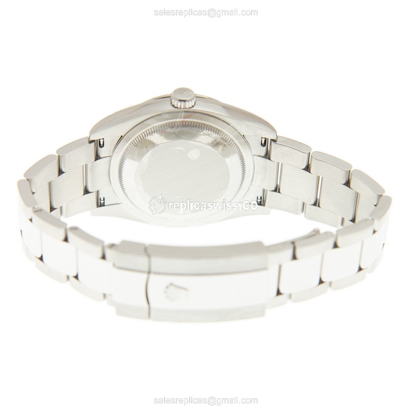 Rolex Day-Date Replica - Automatic - 18kt White Gold & Steel - Pink Dial - Silver Clasp - Steel Strap - View 4
