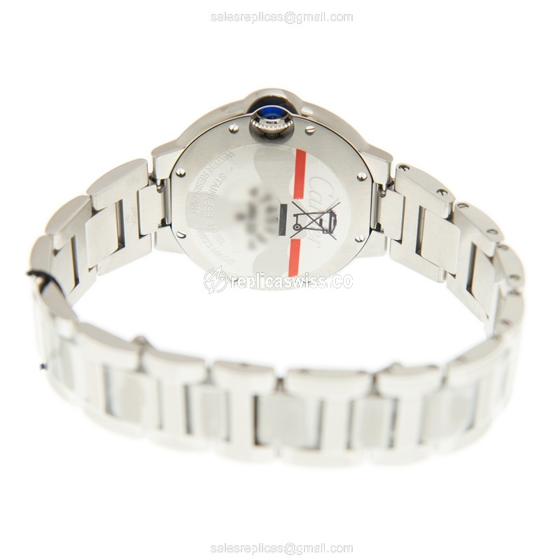 Cartier Ballon Bleu Replica - Quartz - Steel - Pink Dial - View 4