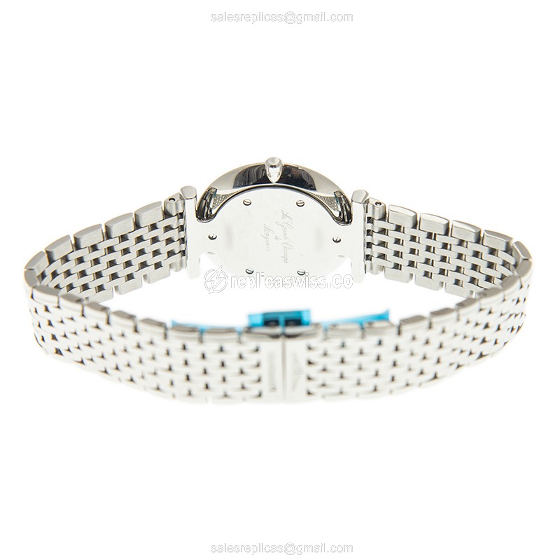 Longines LA GRANDE Quartz - Steel Case, White Dial, Silver Clasp - Steel Strap - View 4