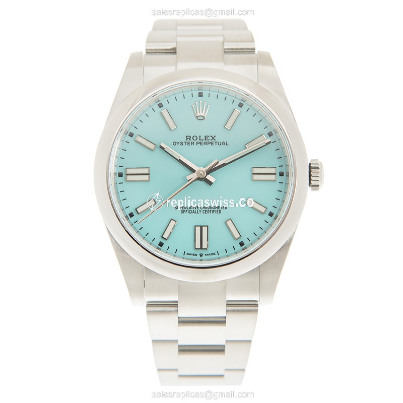 Rolex 124300-0006 OYSTER PERPETUAL - Auto - Blue Dial - Steel Case - Silver Band - View 2