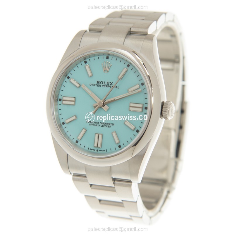 Rolex 124300-0006 OYSTER PERPETUAL - Auto - Blue Dial - Steel Case - Silver Band - View 3