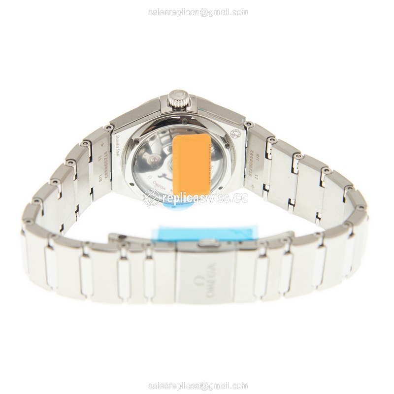 Omega Constellation Replica - Automatic - Silver Case - Steel Band - Silver Clasp - View 4
