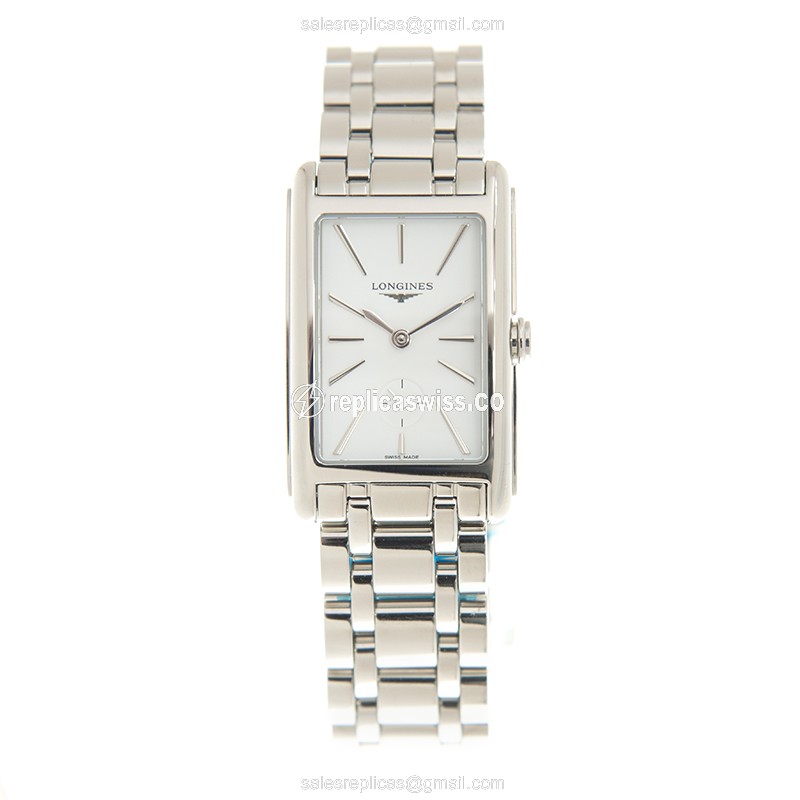 Longines L5.512.4.11.6 Dolce Vita Quartz Steel - White Dial, Clasp, Silver Strap - View 2