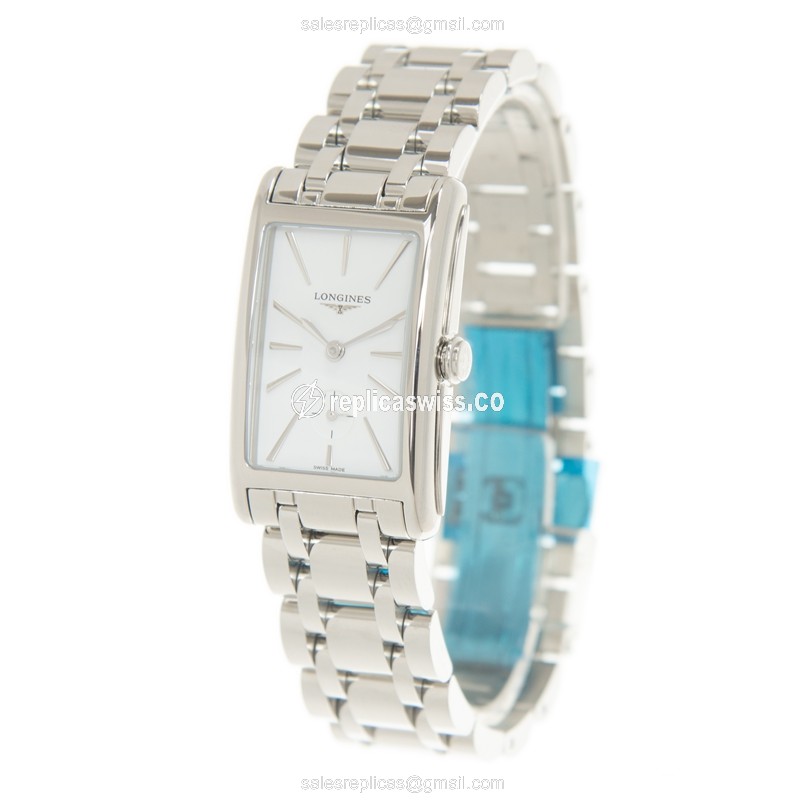 Longines L5.512.4.11.6 Dolce Vita Quartz Steel - White Dial, Clasp, Silver Strap - View 3