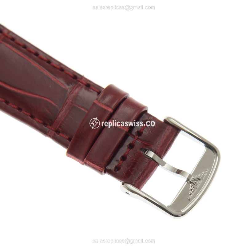 Longines Dolce Vita Quartz - Silver Dial - Stainless Steel Case, Red Leather Strap - View 4