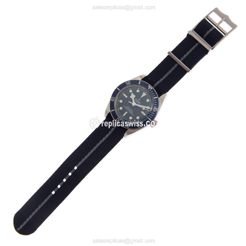 Tudor Black Bay 1958 Replica - Auto - Steel - Blue Canvas - View 2