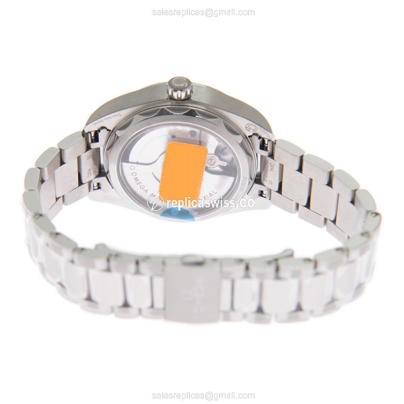 Omega Seamaster Replica - Automatic - Stainless Steel Case - Silver Dial - Steel Band - View 4