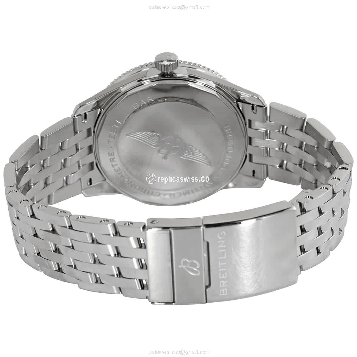 Breitling A17326161C1A1 NAVITIMER - Automatic - Steel Case - Blue Dial - Silver Steel Band - View 3