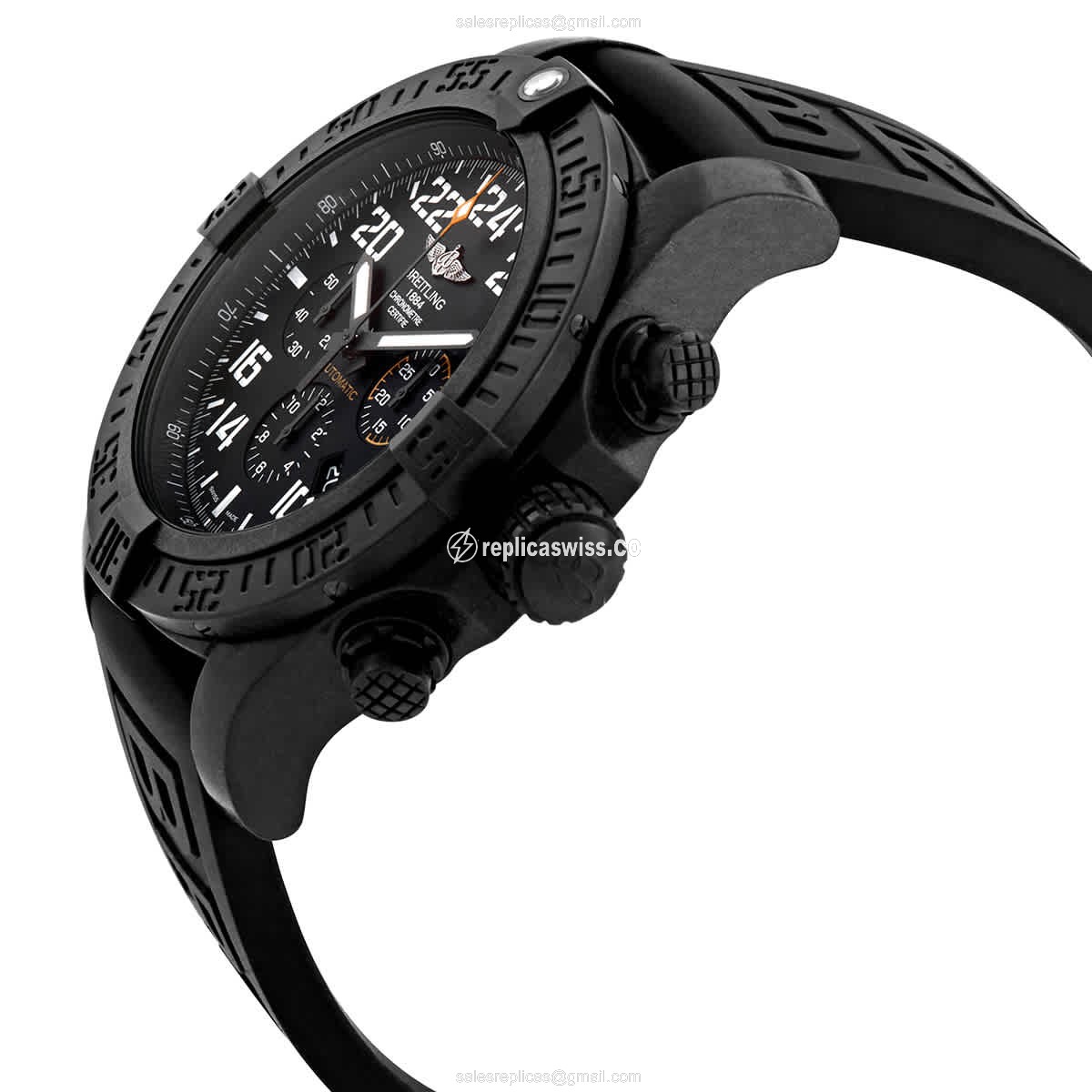 Replica Breitling Avenger Hurricane Auto Fiber Black Dial - View 2