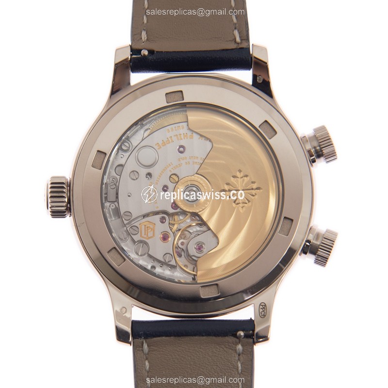 Patek Philippe 7234G-001 Replica - Automatic 18kt Gold - Blue Dial, Blue Cowhide Strap - View 3