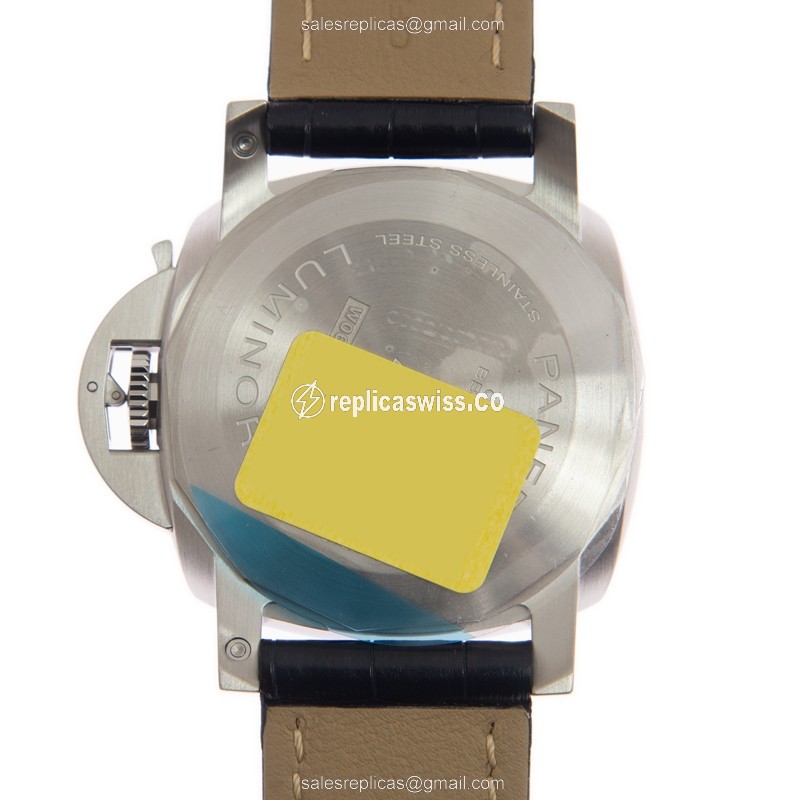Panerai PAM01313 Replica - Automatic - Steel Case - Blue Dial - Blue Alligator Strap - View 3