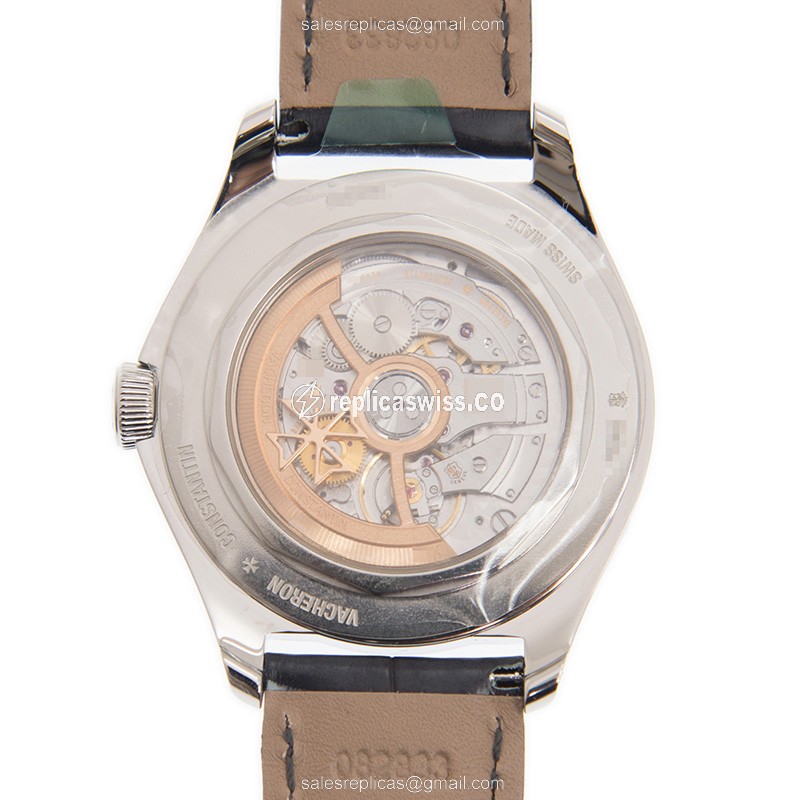 Vacheron Constantin 4400E/000A-B437 Replica - Automatic - Stainless Steel - Gray Dial - Alligator Black Strap - View 3