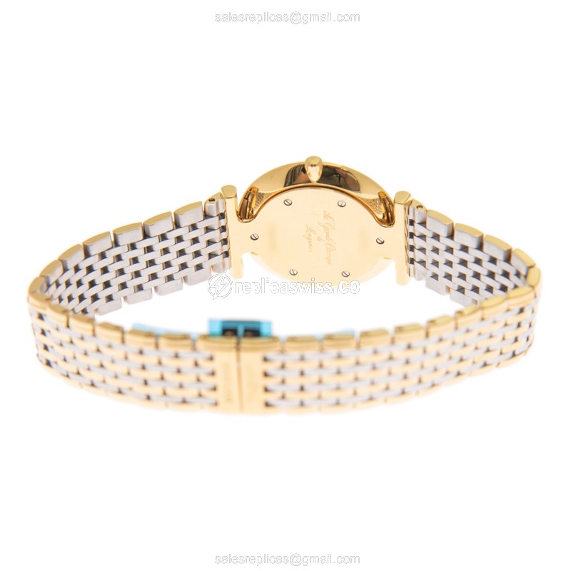 Longines L4.512.2.87.7 Replica - Quartz - Gold-Plated & Stainless Steel - White Dial - View 4
