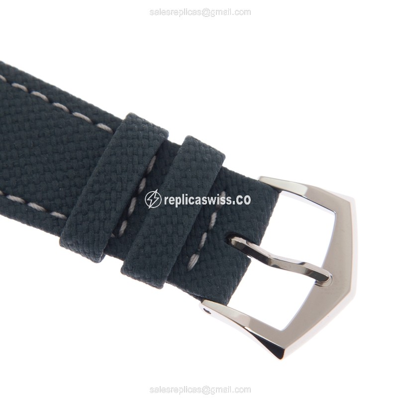 Patek Philippe Calatrava Automatic - Steel - Blue Dial - Blue Cowhide Strap - View 4